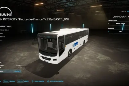 Автобус MAN Intercity - Hauts-de-France для Farming Simulator 22 — 5