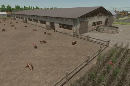 Великий свинарник XXL для Farming Simulator 25