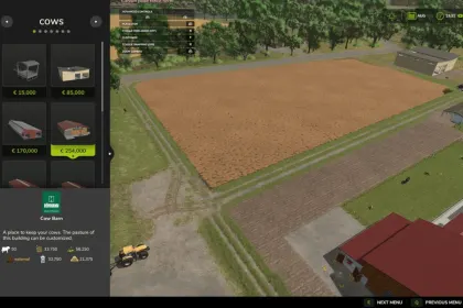 Build Menu: Husbandry Storage Info for Farming Simulator 25 — 3