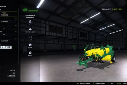 Культиватор Agromerkur Cambridge 6.3 для Farming Simulator 25 — 4