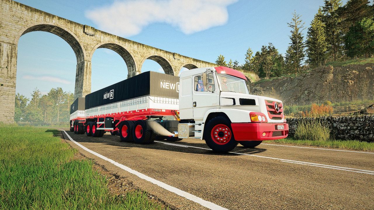 Вантажівка Mercedes Benz ATRON для Farming Simulator 25
