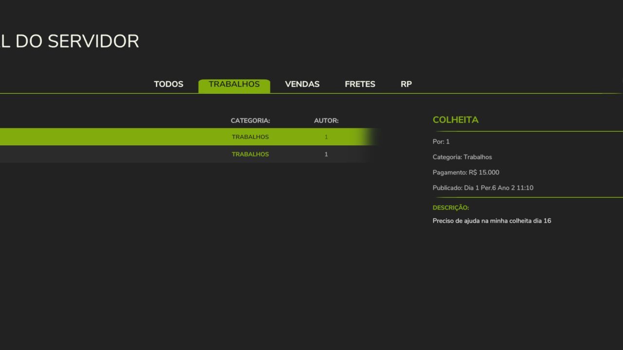 Server Journal for Farming Simulator 25