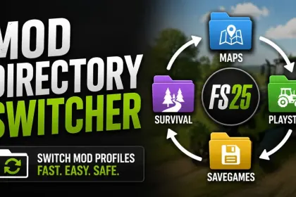 Modification Directory Switcher for Farming Simulator 25