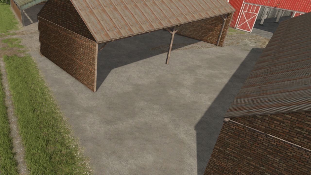 Середній цегляний сарай для Farming Simulator 25