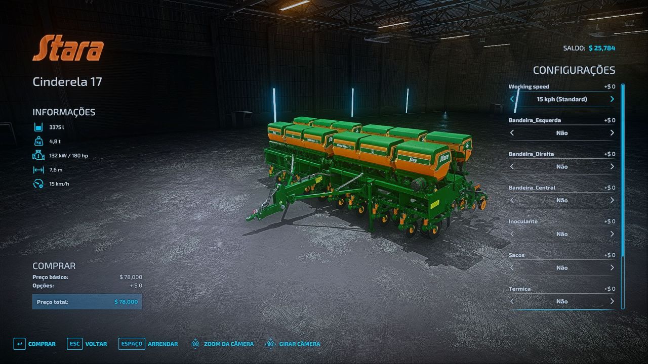 Трактор Stara Cinderela 11-17 для Farming Simulator 22