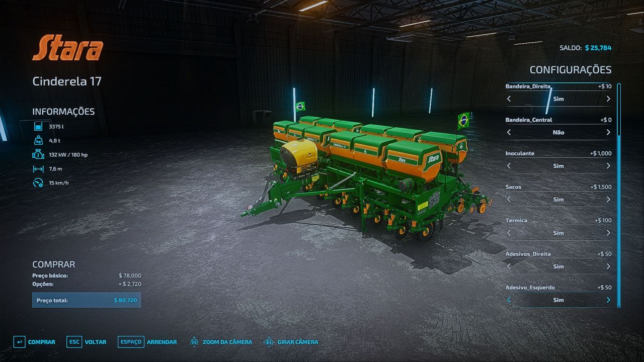 Трактор Stara Cinderela 11-17 для Farming Simulator 22