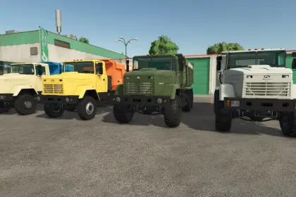 Leistungsstarker Lkw Kraz 65032 für Farming Simulator 25 — 24000 l und 90 km/h