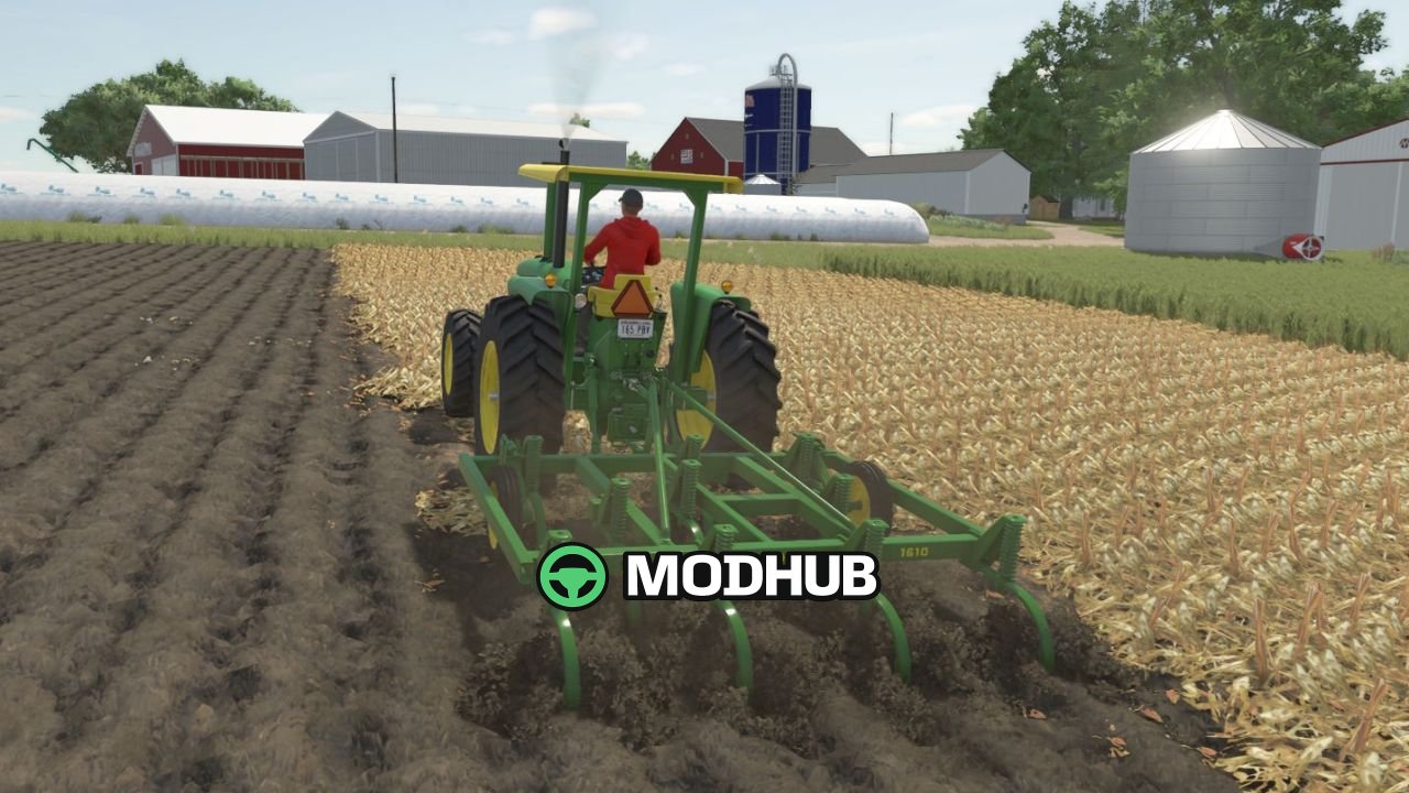 Новий Мод на Легендарний Плуг John Deere 1610 для FS25
