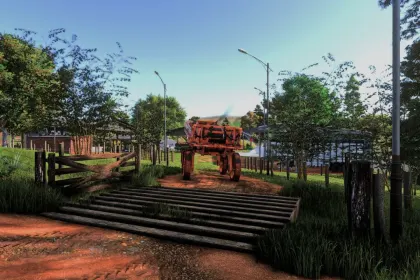 Praktischer Wooden Fence — Zuverlässige Viehtränke für den Bauernhof in FS25