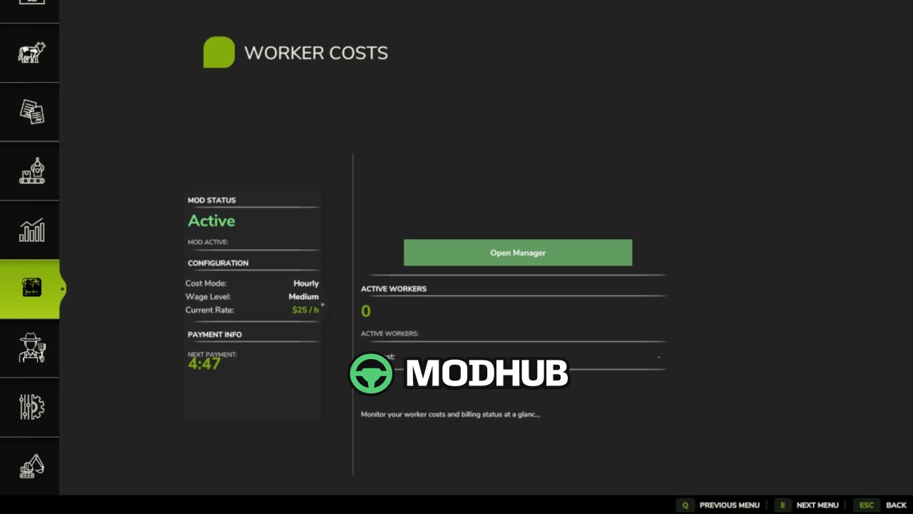 Мод на Реалістичні Витрати Працівників V1.0.9.5 для FS25