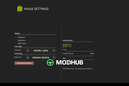 Мод на Реалістичні Витрати Працівників V1.0.9.5 для FS25 — 5