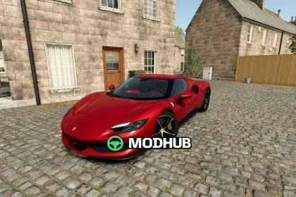 Мод на Легендарний Ferrari 296 GTB 2022 для FS25