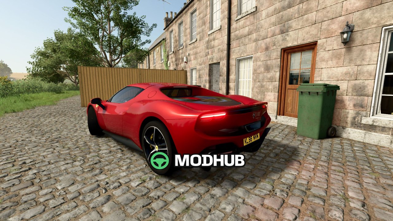 Мод на Легендарний Ferrari 296 GTB 2022 для FS25