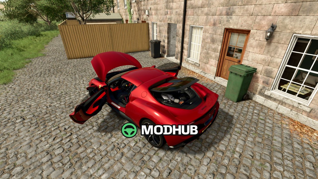 Мод на Легендарний Ferrari 296 GTB 2022 для FS25