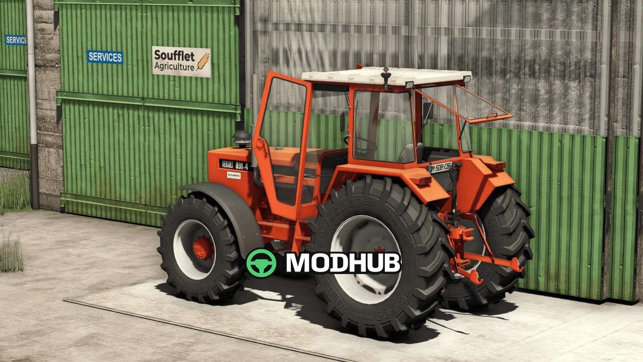 Мод на Потужний Трактор Renault 891 для FS25