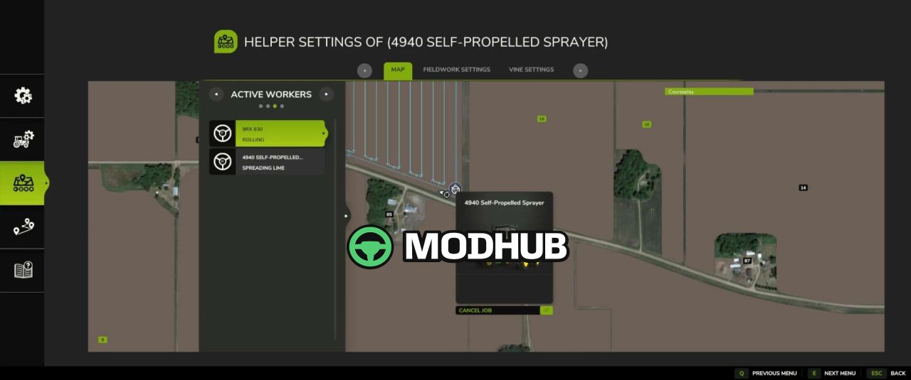 Новий Мод на Courseplay v8.3.0.1 для FS25 - Поліпшений Керування Полями