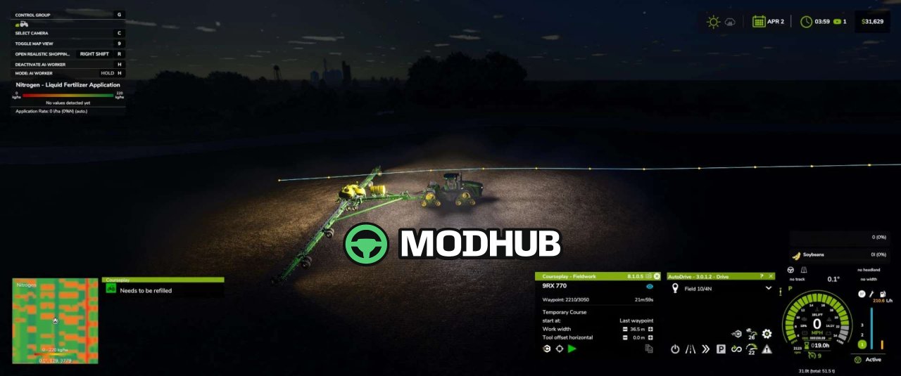 Новий Мод на Courseplay v8.3.0.1 для FS25 - Поліпшений Керування Полями