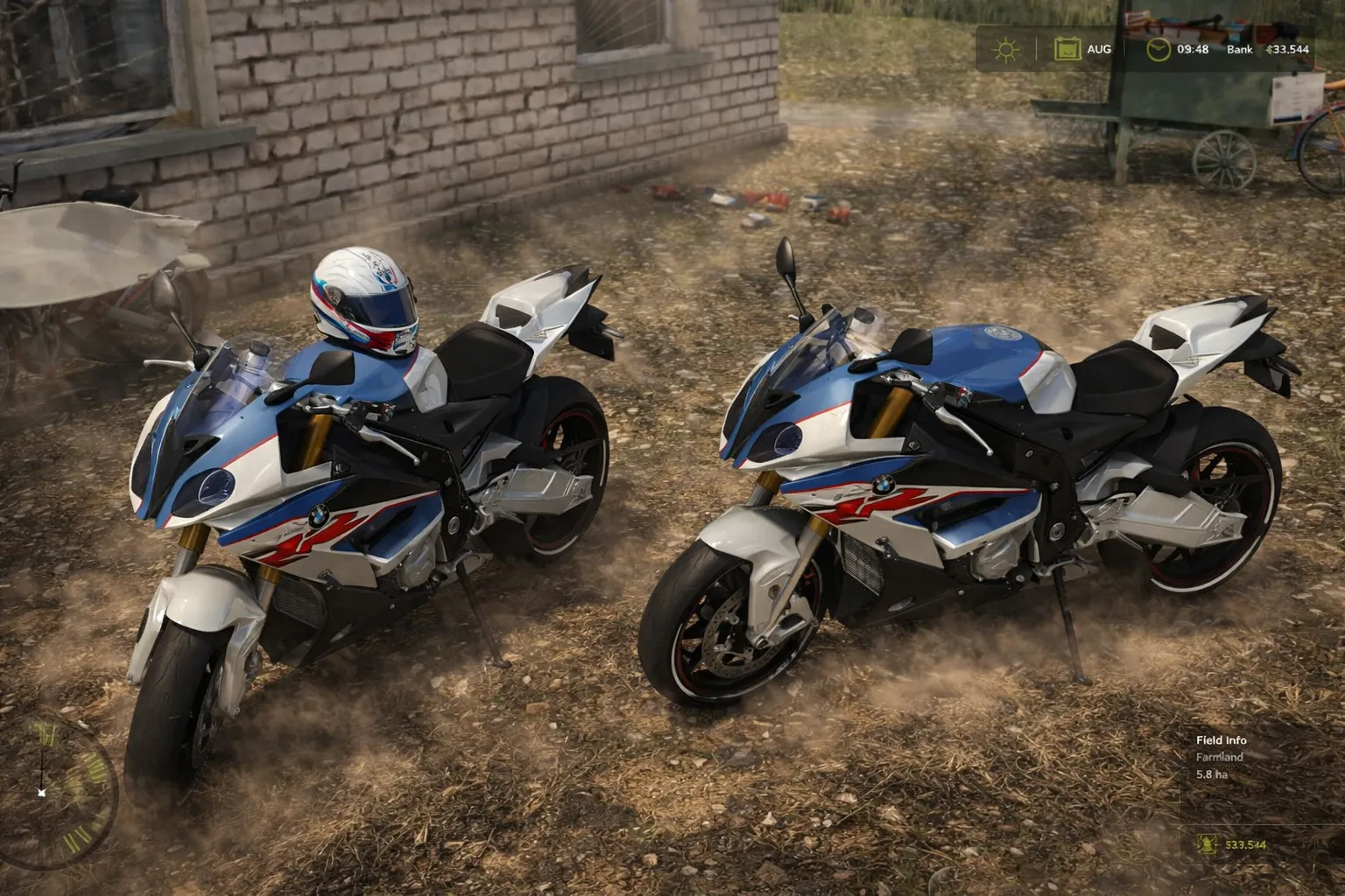 Mod na motocykl BMW S1000RR 2018 v1000 do Farming Simulator 25