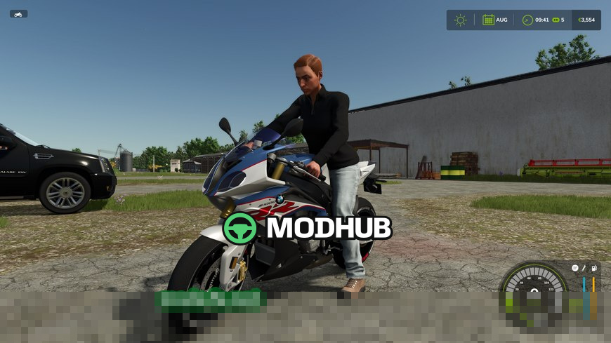 Mod na motocykl BMW S1000RR 2018 v1000 do Farming Simulator 25