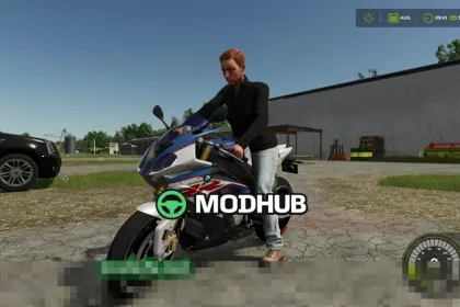 Mod na motocykl BMW S1000RR 2018 v1000 do Farming Simulator 25