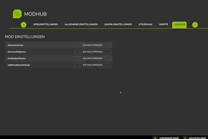 ModSettingsHub for Farming Simulator 25 — 2