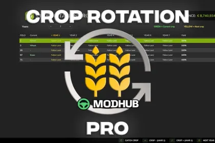 Новий Мод на Потужний CropRotationPro для FS25