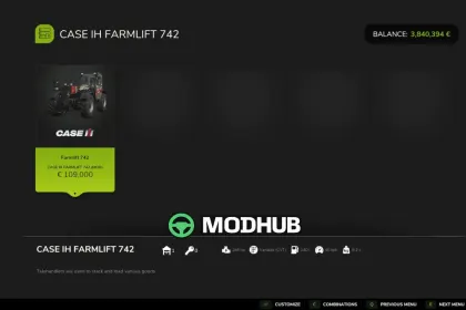 Новий Мод на Потужний Case IH Farmlift 742 для FS25 — 3