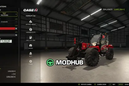 Новий Мод на Потужний Case IH Farmlift 742 для FS25 — 4