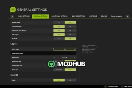 Новий Мод для Збереження Профілів Одиниць V1.2.0.2 для FS25
