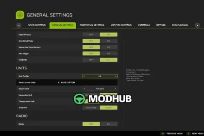 Новий Мод для Збереження Профілів Одиниць V1.2.0.2 для FS25 — 2
