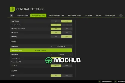 Новий Мод для Збереження Профілів Одиниць V1.2.0.2 для FS25 — 3