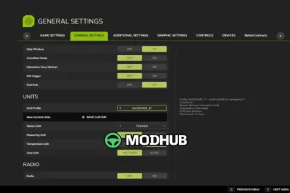 Новий Мод для Збереження Профілів Одиниць V1.2.0.2 для FS25 — 4