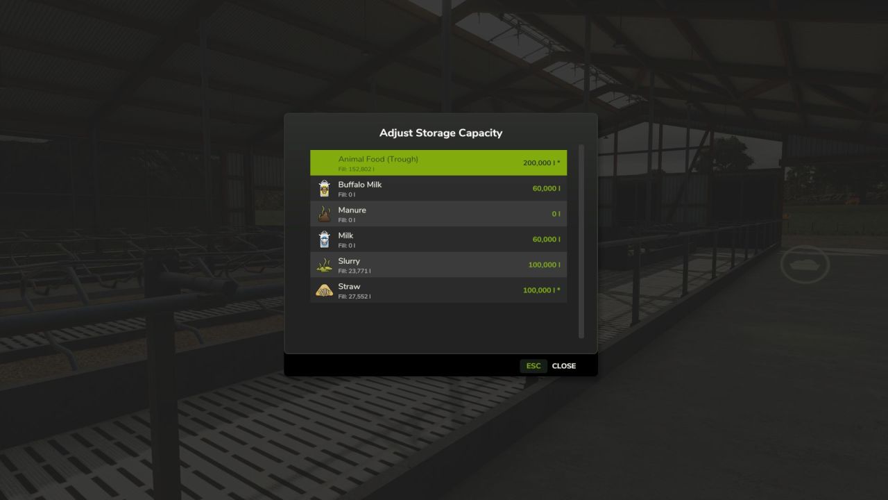Efficient Adjust Storage Capacity — Flexible Storage and Trailer Capacity Settings in FS25