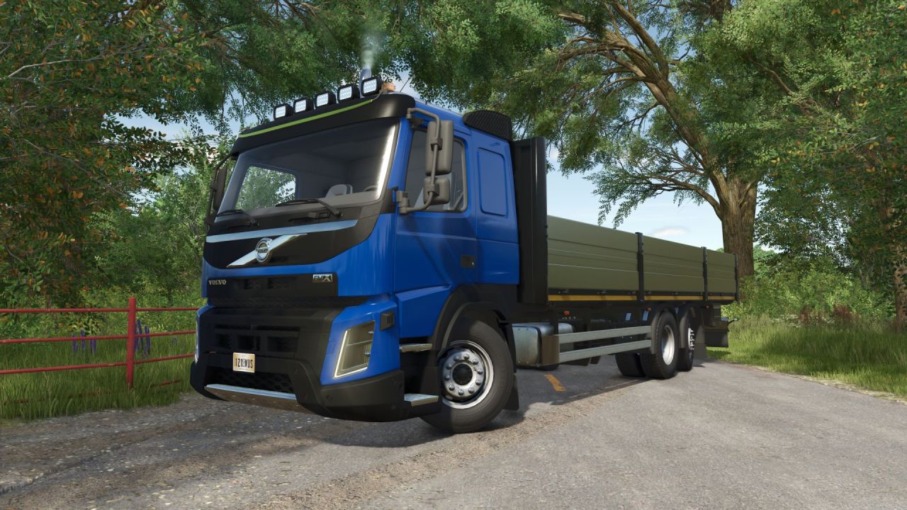 Powerful Truck Volvo FMX XXL for Transporting Pallets and Bales in Farming Simulator 25