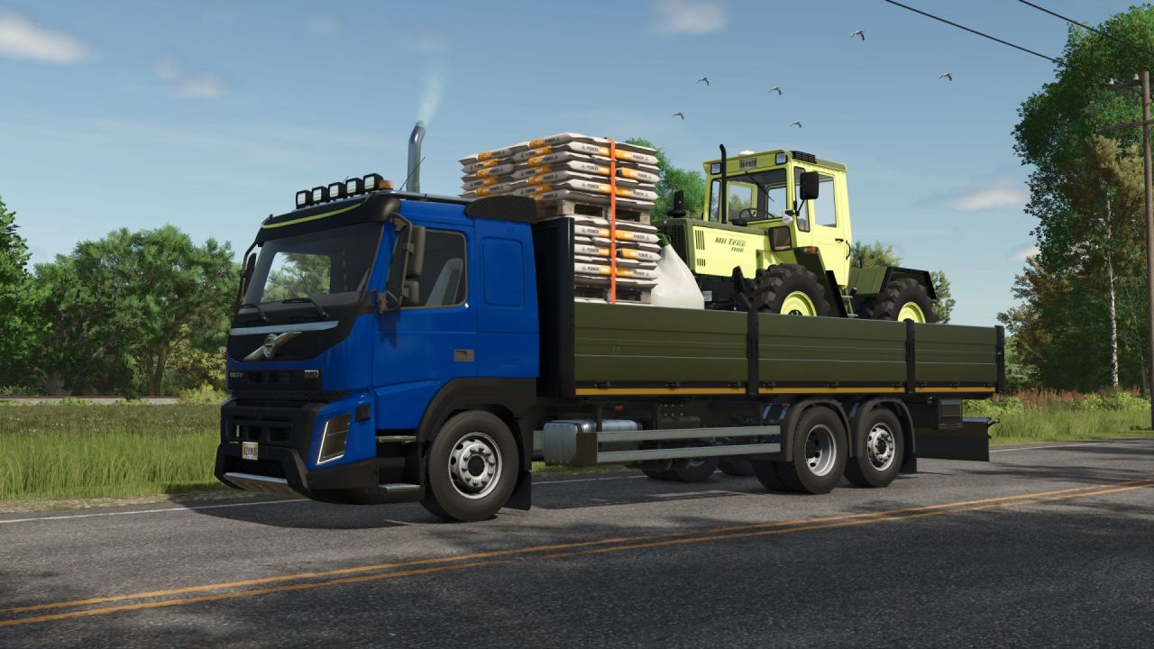 Потужна Вантажівка Volvo FMX XXL для Перевезення Палет і Тюків у Farming Simulator 25