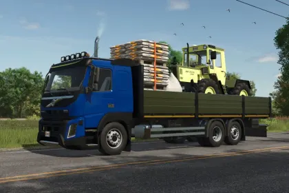 Потужна Вантажівка Volvo FMX XXL для Перевезення Палет і Тюків у Farming Simulator 25 — 4