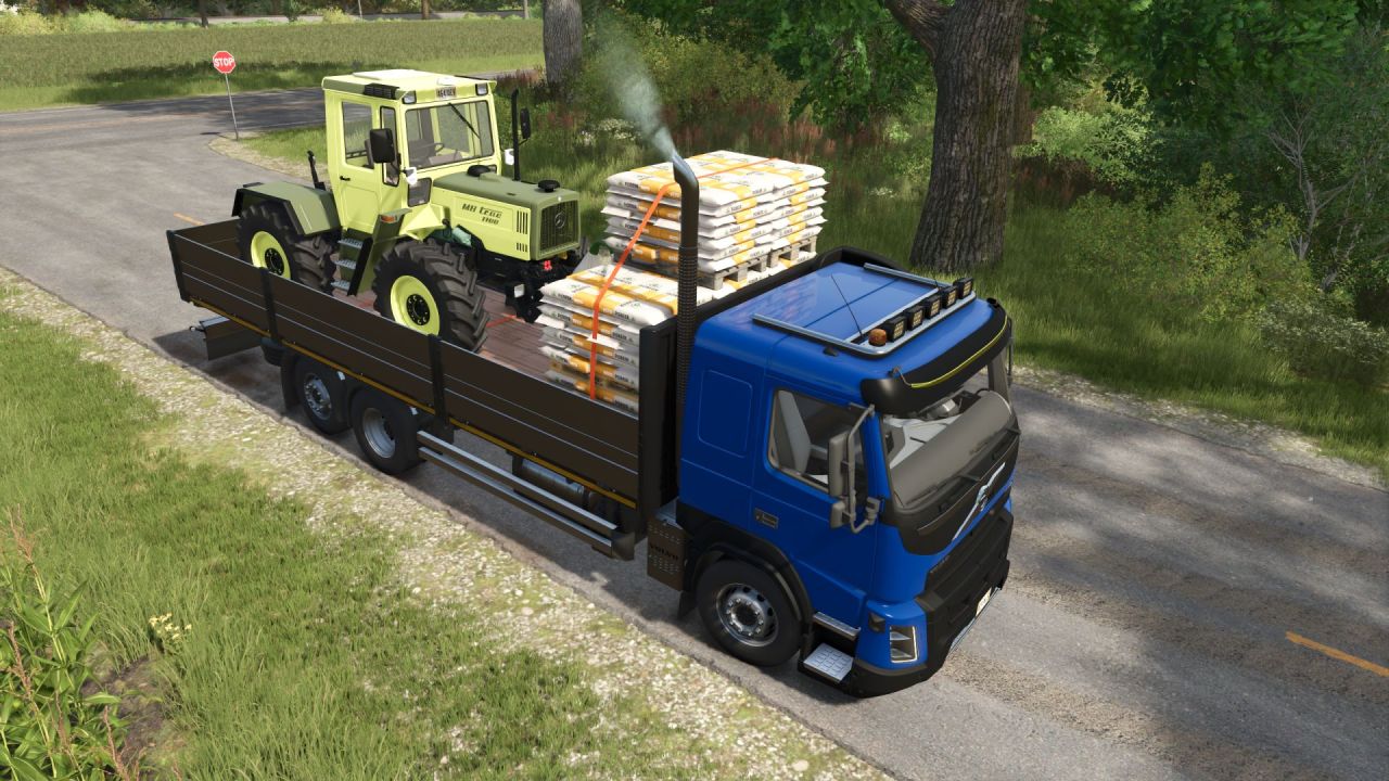 Потужна Вантажівка Volvo FMX XXL для Перевезення Палет і Тюків у Farming Simulator 25