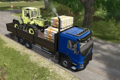 Потужна Вантажівка Volvo FMX XXL для Перевезення Палет і Тюків у Farming Simulator 25 — 5