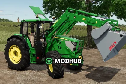 Мод на Потужний Трактор John Deere 6135/6155M для FS25