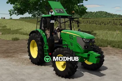 Ciągnik John Deere 6135/6155M do FS25 — 2