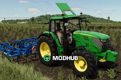 Ciągnik John Deere 6135/6155M do FS25 — 3