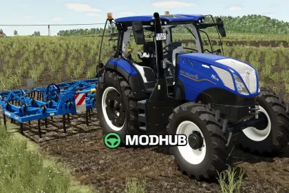 Мод на Потужний Трактор New Holland T6 для FS25