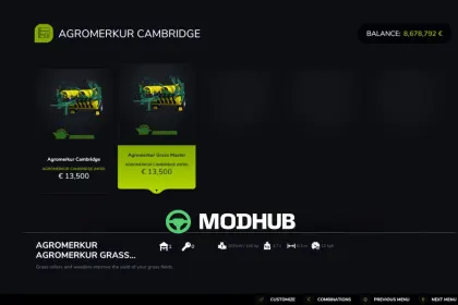 Новий Мод на Потужний Сівалку Agromerkur Cambridge 6.3 для FS25 — 3