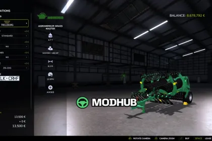 Новий Мод на Потужний Сівалку Agromerkur Cambridge 6.3 для FS25 — 5