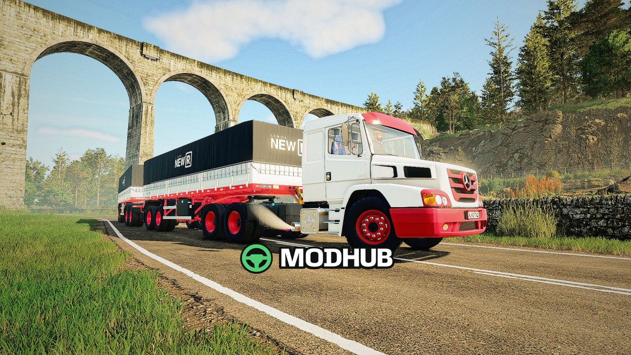 Мод на Потужний Вантажівка Mercedes Benz ATRON V2.2.2.3 для FS25
