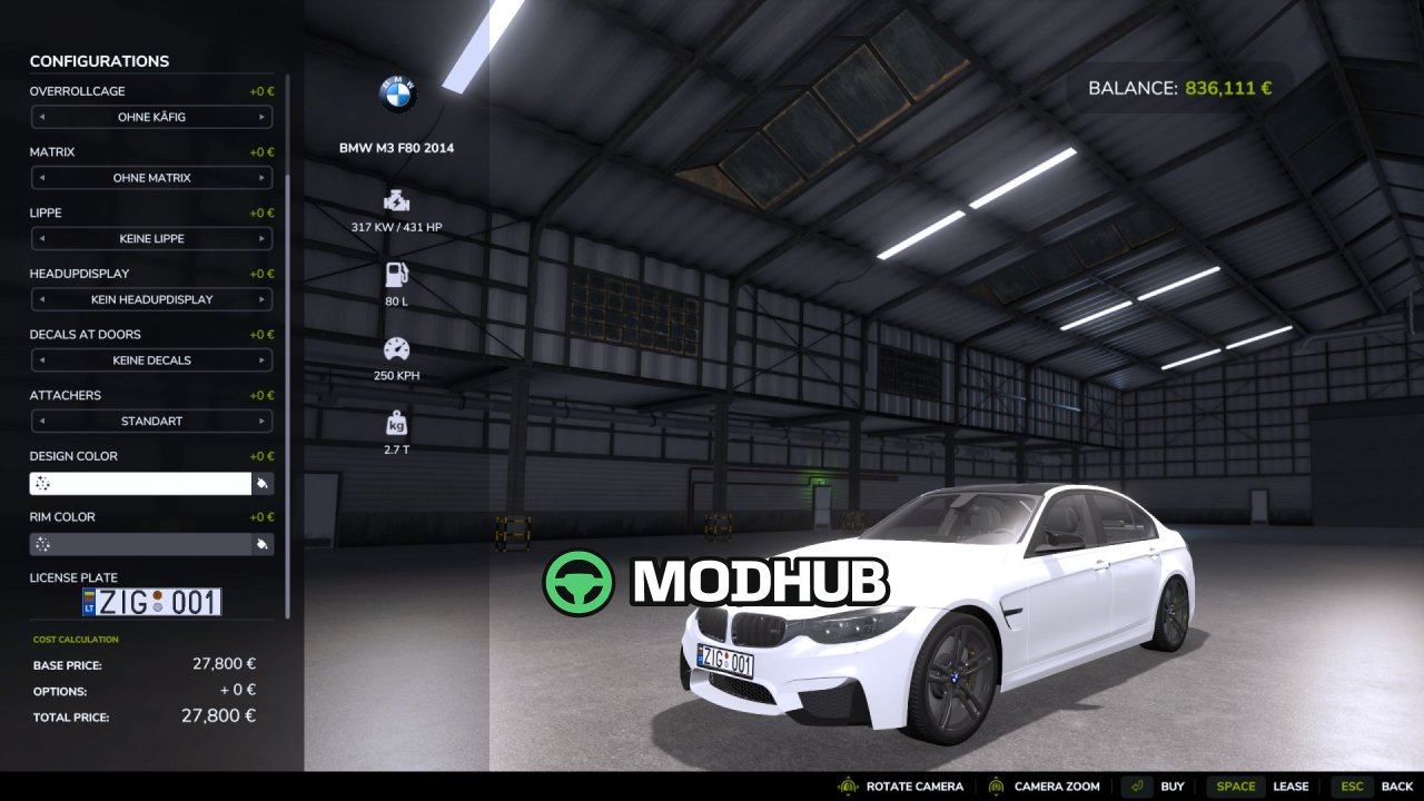 Новий Легендарний BMW M3 F80 для FS25
