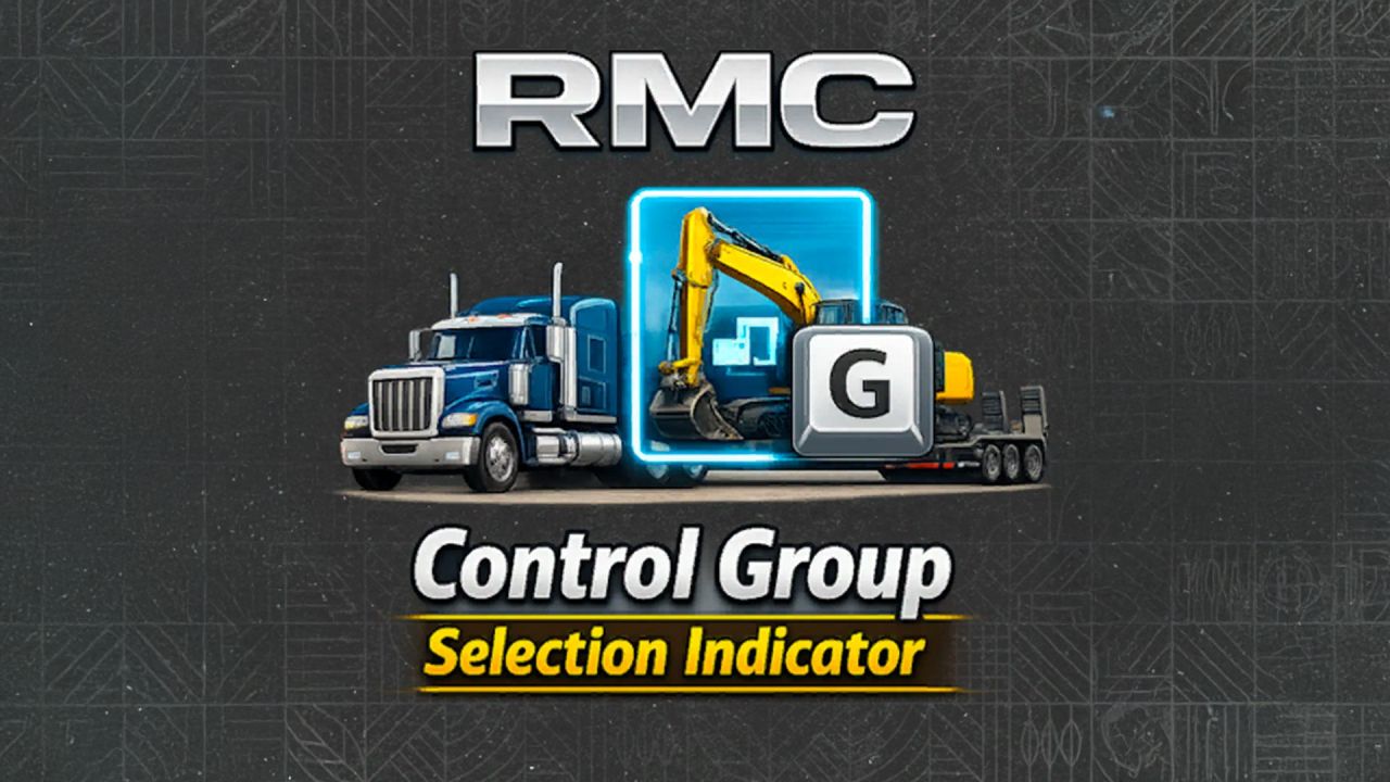 Efficient Control Group Indicator for FS25 — Active Control Group Indicator on Screen