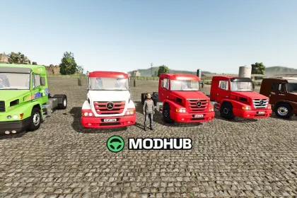 Мод на Потужний Вантажівка Mercedes Benz ATRON для FS25 — 4
