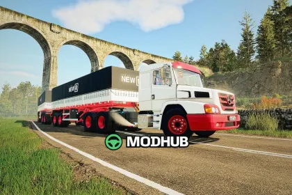 Мод на Потужний Вантажівка Mercedes Benz ATRON для FS25 — 5
