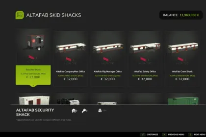 Ефективний Набір Oilfield Skid Shacks для Бази в Дикій Місцевості у Farming Simulator 25 — 4